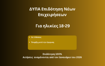 ΔΥΠΑ Επιδότηση Νέων Επιχειρήσεων